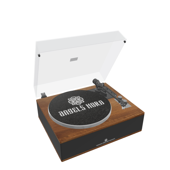 Angels Horn H019 Hi-Fi Bluetooth Turntable with Built-in Speakers vintage record player