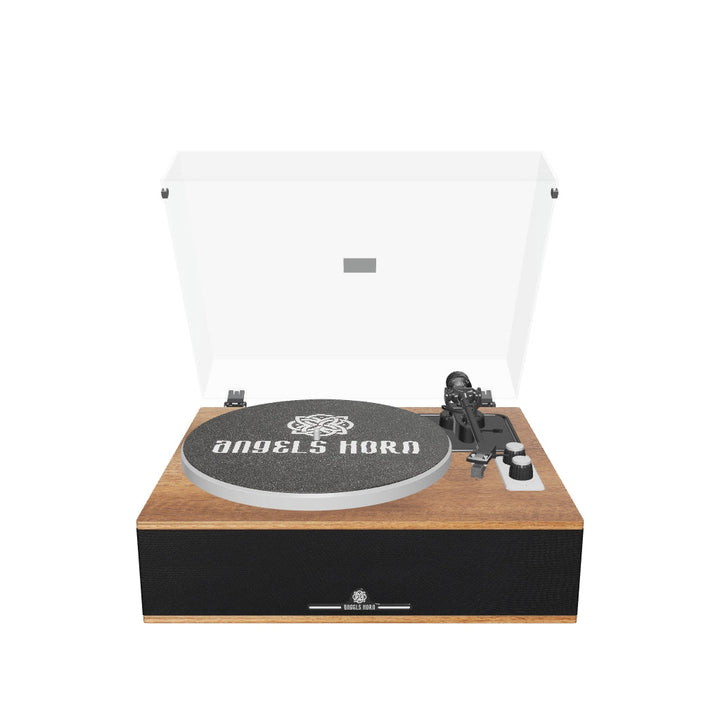 Angels Horn H019 Tourne-disque Hi-Fi Bluetooth avec haut-parleurs intégrés 